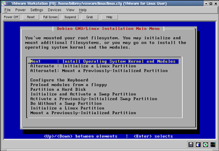 Menu: Install OS kernel and modules