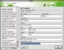 SuSE Support module, first dialog
