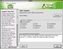 SuSE Support module, problem report dialog