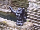Fallingwater: a stone sculpture between stream and pool